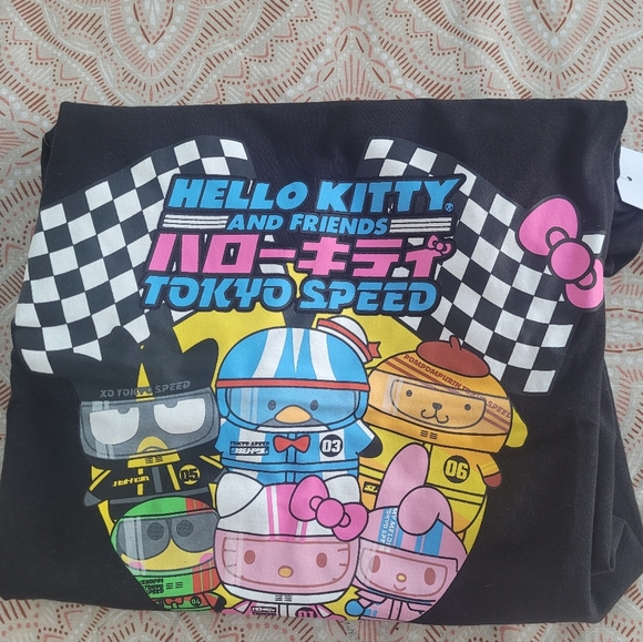 Hello Kitty And Friends Tokyo Speed Graphic Tee Womens LG Badtz-Maru My Melody - Picture 3 of 8